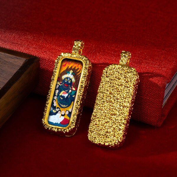 WenZhen Aura Authentic Tibetan Buddhist Hand-Painted Tsa Tsa Thangka Pendant