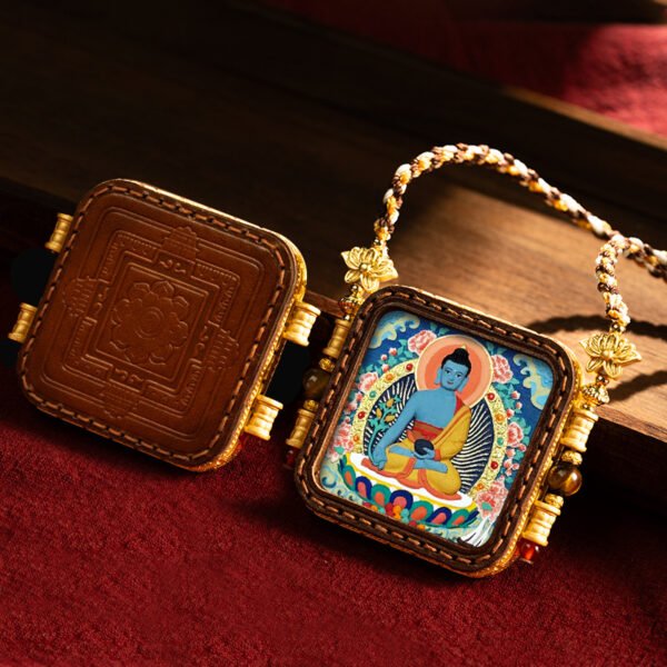 WenZhen Aura Authentic Tibetan Buddhist Hand-Painted Tsa Tsa Thangka