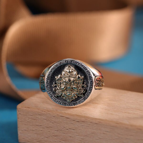 Tibetan Buddhism Premium S925 Silver Yellow Jambhala Ring