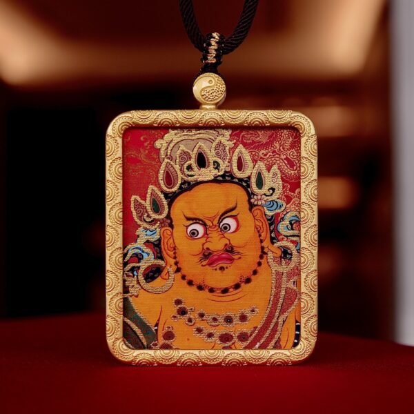 Tibetan Buddhist Premium Hand-Painted Tsa Tsa Thangka Pendant