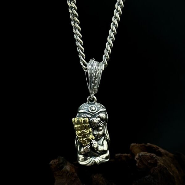 Palden Lhamo S925 silver pendant inspired by Tibetan Buddhism
